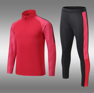 Ensemble de survêtement de football professionnel : veste d'entraînement zippée et pantalon, respirant et à séchage rapide - Product Image 3