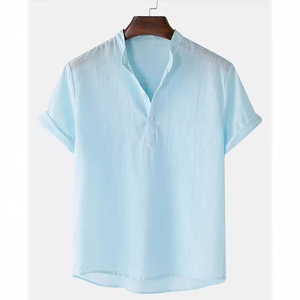 T-shirt sportif unisexe à manches longues en coton/fibre de bambou - 260g, tricoté, teint en fil, design vierge - Product Image 4