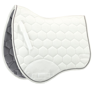 Tapis de selle de saut en coton et cuir matelassé en mousse de haute qualité pour le confort et la durabilité à l'équitation - Product Image 1