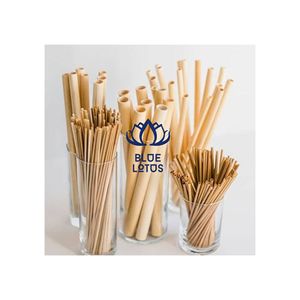 Pajitas de Bambú de Diámetro Ancho DISPONIBLES |   Pajita Reutilizable para Smoothies con Borde Pulido y Liso, Venta al por Mayor - Product Image 1