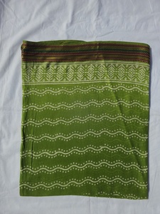 Handcrafted Block Print Cotton Sarong Pareo Scarf Floral Design Soft Lightweight Eco-Friendly Stoles for Women's - Product Image 2