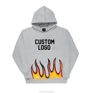 Survêtements surdimensionnés unisexe délavés à l'acide Offre Spéciale évasés pour sweat à capuche et pantalon évasé à imprimé bouffant pour l'hiver - Product Image 3