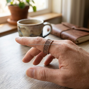 Joyería Devocional Bio Magnética al por Mayor • Anillo Unisex Ajustable Esotérico y Mindfulness - Product Image 2