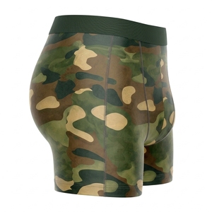 <b>Men's</b> Solid Canvas <b>Compression</b> <b>Shorts</b> Mid Waist Breathable Quick Dry 100% Polyester Sporty Drawstring Closure - Product Image 4