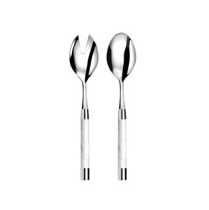 Ensemble de cuillères à salade en acier inoxydable de qualité supérieure pour une présentation de table de luxe avec poignée ergonomique et finition polie miroir - Product Image 4