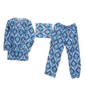 Pijamas de verano cómodos y transpirables para mujer, ropa de dormir 100% algodón, Conjunto de pijama con cuello en V para mujer - Product Image 1