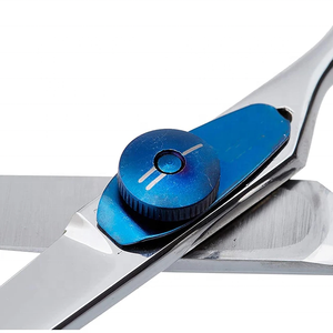 High Quality Tegra Surgical Stainless Steel Right-Handed Hair Cutting Scissors Thinning Shears Kit 28 <b>Teeth</b> Rubber Handles - Product Image 6