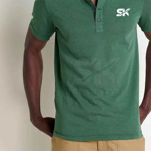 Fabricant pakistanais de t-shirts Henley unis de haute qualité, t-shirts Henley unis à la mode, nouveaux modèles les plus vendus - Product Image 5