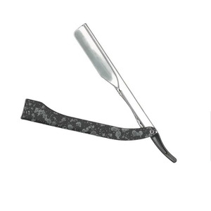 Rasoirs professionnels élégants en acier inoxydable pour le rasage de la barbe masculine, lames droites affûtées - Product Image 1
