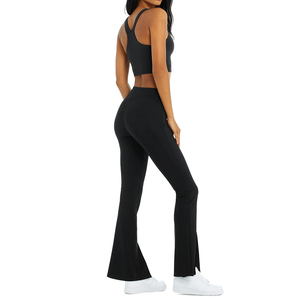 Custom Logo Sportswear Women Yoga Sets For Sale High Waist Fitness Workout Clothing Two Piece Yoga Sets Wholesale Customized - Product Image 4