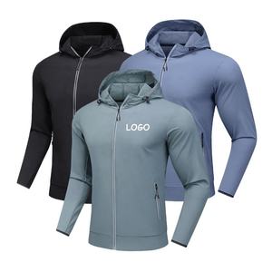 Men's High Quality Long Sleeve Outdoor Hooded <b>Jacket</b> <b>Workout</b> Lightweight Windbreaker Training Sports Quick-dry <b>Jacket</b> for Men's - Product Image 4