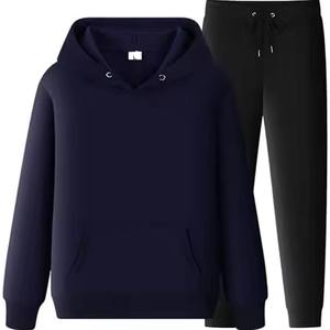 Conjunto de Chándal de Dos Piezas para Descansar, Clásico, con Puños Acanalados, de Forro Polar Técnico Transpirable, Estampado - Product Image 2