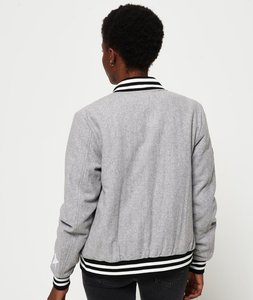 Wholesale Women's Custom Varsity Letterman Jacket Premium Quality College Baseball Bomber <b>Coat</b> Casual Streetwear OEM Apparel - Product Image 2