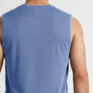 Men Seamless <b>Singlet</b> Lightweight Breathable Polyester <b>Running</b> Tank Top Solid Color Sporty Style Printed tank tops for men - Product Image 2