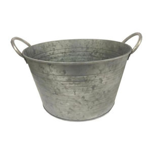 Seau à glace ovale en métal galvanisé pour vin, bière, boissons, portable pour les fêtes, accessoires de bar, seau à champagne - Product Image 3