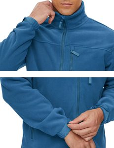 Men's Winter Canvas Quilted Windproof Waterproof <b>Stand</b> Collar Lightweight Outerwear Full Zip Hiking <b>Work</b> Travel Jacket - Product Image 3