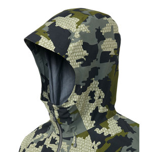 Men's <b>Camouflage</b> Hooded Soft Shell <b>Jacket</b> Fleece Lined Zipper Closure Outdoor Hunting Wear Autumn Season Regular Fit - Product Image 2