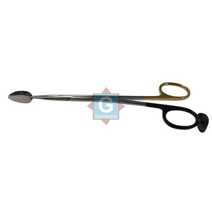 Ciseaux de dissection droits en acier inoxydable de 20 cm pour chirurgie plastique ORL, avec pointe en cuillère Trepsat et séparateur - Product Image 2