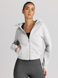 Womens Zip Up Hoodies Cropped <b>Jackets</b> Fall Clothes 2026 | Hooded Lightweight Fleece - Product Image 2