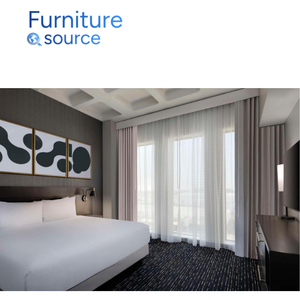 Muebles de Dormitorio de Hotel de Diseño Moderno, Fabricados en Vietnam, con Estructura de MDF, Cama King Size Apilable, Juego de Ropa de Cama de Lino, OEM ODM - Product Image 2