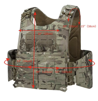 Gilet tactique léger 900D à libération rapide avec système Molle, gilet réglable pour la chasse et le camping