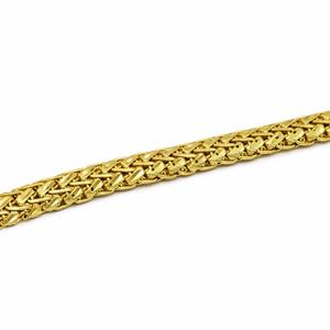 Pulseras de Hombre Chapadas en Oro Micro de 14K, 18K, 24K al por Mayor, Joyería de Moda, Pulseras de Cadena de Oro Estilo Bizantino, Eslabones de Latón - Product Image 2