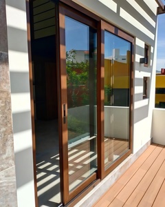 Modern Aluminum Alloy Sliding Window Horizontal Opening Heat Insulation <b>Frame</b> <b>Black</b> Color - Product Image 4
