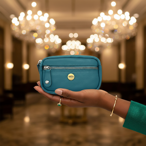 WRIZA Genuine Leather Coin <b>Purse</b> for Women | Travel & Work Mini Zipper <b>Key</b> Pouch Keychain Holder Compact Change Wallet Organizer - Product Image 2