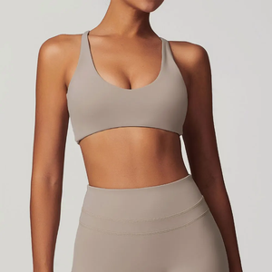 SWELTERING Soutiens-gorge de sport pour femmes, dos croisé, en nylon, respirants, sexy, pour le fitness, le yoga et la gym - Product Image 3