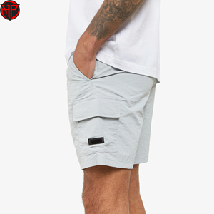 Pantalones Cortos Casuales de Secado Rápido para Hombre, Cintura Media, con Bolsillos, Tejidos, Tipo Bermuda, para Uso Diario al Aire Libre, Estilo Cargo - Product Image 5