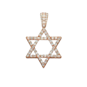 Nueva llegada 925 Plata personalizada rapero joyería VVS Moissanite diamante helado colgante elegante chapado en oro estrella para fiesta estilo Hip Hop - Product Image 1