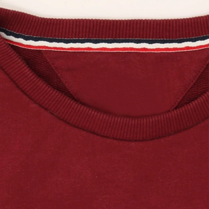 Pull unisexe bordeaux à col rond 100 % coton molletonné doux, coupe ample, écoresponsable, basique tendance pour l'automne – Meilleures ventes - Product Image 2
