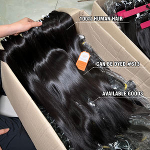 Extensiones de Cabello Virgen Natural Sin Procesar al Por Mayor de Fábrica, Estilo Liso, Doble Trama a Máquina, Larga Duración - Product Image 6