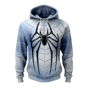 Sudadera con Capucha de Forro Polar de Primera Calidad, Personalizada con Impresión por Transferencia de Calor, Diseño de Spiderman, Cálida para Invierno, Ecológica, Transpirable, con Bolsillos, Unisex, Informal - Product Image 4
