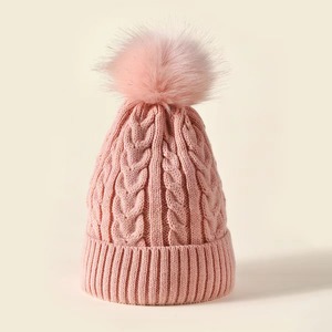 Unisex Winter <b>Beanie</b> Hat 100% Acrylic Fleece <b>Lined</b> Soft Ski Cuff Cap Pom Pom Adult Casual Jacquard Knit <b>Beanie</b> Hats - Product Image 1