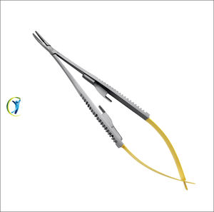 Porte-aiguilles droit CHARISMA-TECH en acier inoxydable chirurgical et carbure de tungstène pour la chirurgie générale - Product Image 4