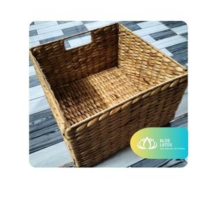 [HOT SELLING] l Water Hyacinth Basket for Laundry <b>Storage</b> Household Arrangement and Daily Use Vietnam - Product Image 1