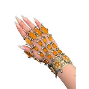 Service OEM, designs personnalisés, fabrication artisanale, acier inoxydable de haute qualité, bijoux vintage afghans pour femmes, collier et boucles d'oreilles pour adultes - Product Image 1