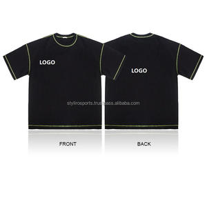 T-shirts personnalisés OEM prix d'usine 100% coton impression de logo personnalisé hommes t-shirts surdimensionnés - Product Image 1