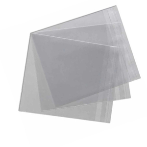 Sacs en plastique transparents à fond plat avec poignée et fermeture éclair pour emballage alimentaire – Vente chaude - Product Image 3