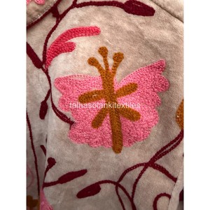 Indian <b>Women</b> Jacket Handmade Floral Embroidery Jacket Boho Chic Inside Cotton Lining Jacket <b>For</b> Winter <b>Coat</b> - Product Image 6