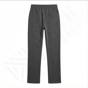 Joggers surdimensionnés Logo personnalisé Couleur unie vierge Décontracté Respirant Street Wear Pantalon de survêtement évasé Taille basse en coton Vente en gros - Product Image 3