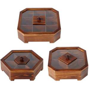 Caja de Madera Maciza Hecha a Mano con Tapa para Almacenamiento de Frutos Secos, Diseño Moderno y Lujoso, para Decoración del Hogar, al por Mayor - Product Image 5
