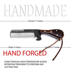 Cuchillo de Supervivencia para Camping y Actividades al Aire Libre, Hecho a Mano, Forjado en Acero con Alto Contenido de Carbono, Hoja Recta, Grado Industrial, Diseño Atractivo - Product Image 6