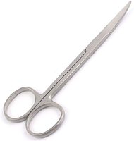 Ciseaux Iris en acier inoxydable à pointe fine droite, instrument chirurgical manuel réutilisable, kit médical certifié CE Classe II