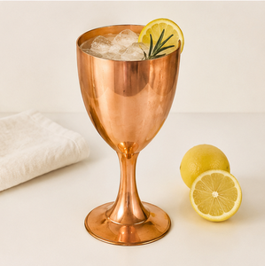 Premium Pure Copper <b>Wine</b> <b>Goblet</b> Handcrafted Luxury Metal Chalice For Weddings Parties And Home Decor Sustainable & Eco-Friendly - Product Image 2