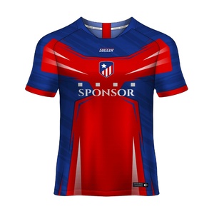 Uniformes de Entrenamiento Personalizables, Camisetas y Camisetas de Fútbol Transpirables de Secado Rápido, 100% Poliéster - Product Image 2