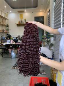 100% vietnamien brut non transformé cheveux Extension ensemble faisceaux toutes les couleurs lâche vague profonde Style eurasien profond bouclés tissage Nature - Product Image 6