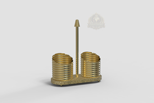 ที่ใส่กระดาษทิชชูแบบปรับได้ ชั้นเดียว สแตนเลสสีทอง ดีไซน์หรูหราทันสมัย พร้อมลายปาเลสไตน์สีทอง สำหรับห้องน้ำ - Product Image 5