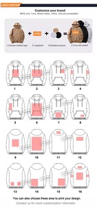 Custom 100% Cotton Heavyweight Acid Wash Vintage French Terry Pullover Mens Hoodies Distressed Sun Faded Hoodie for Men - Product Image 5